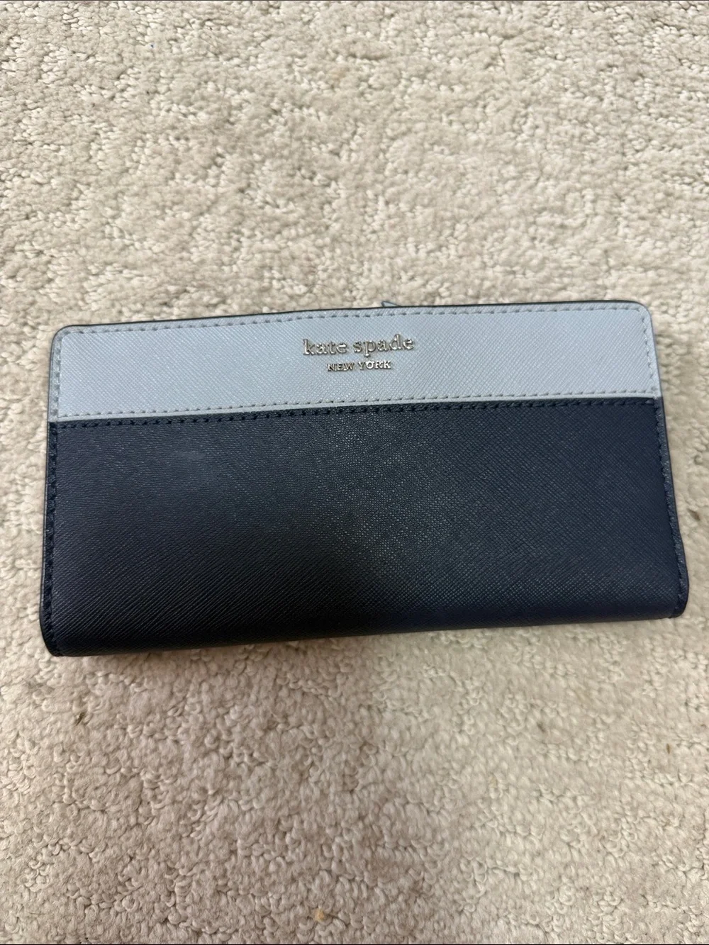 Kate Spade New York two color blue Wallet NWOT